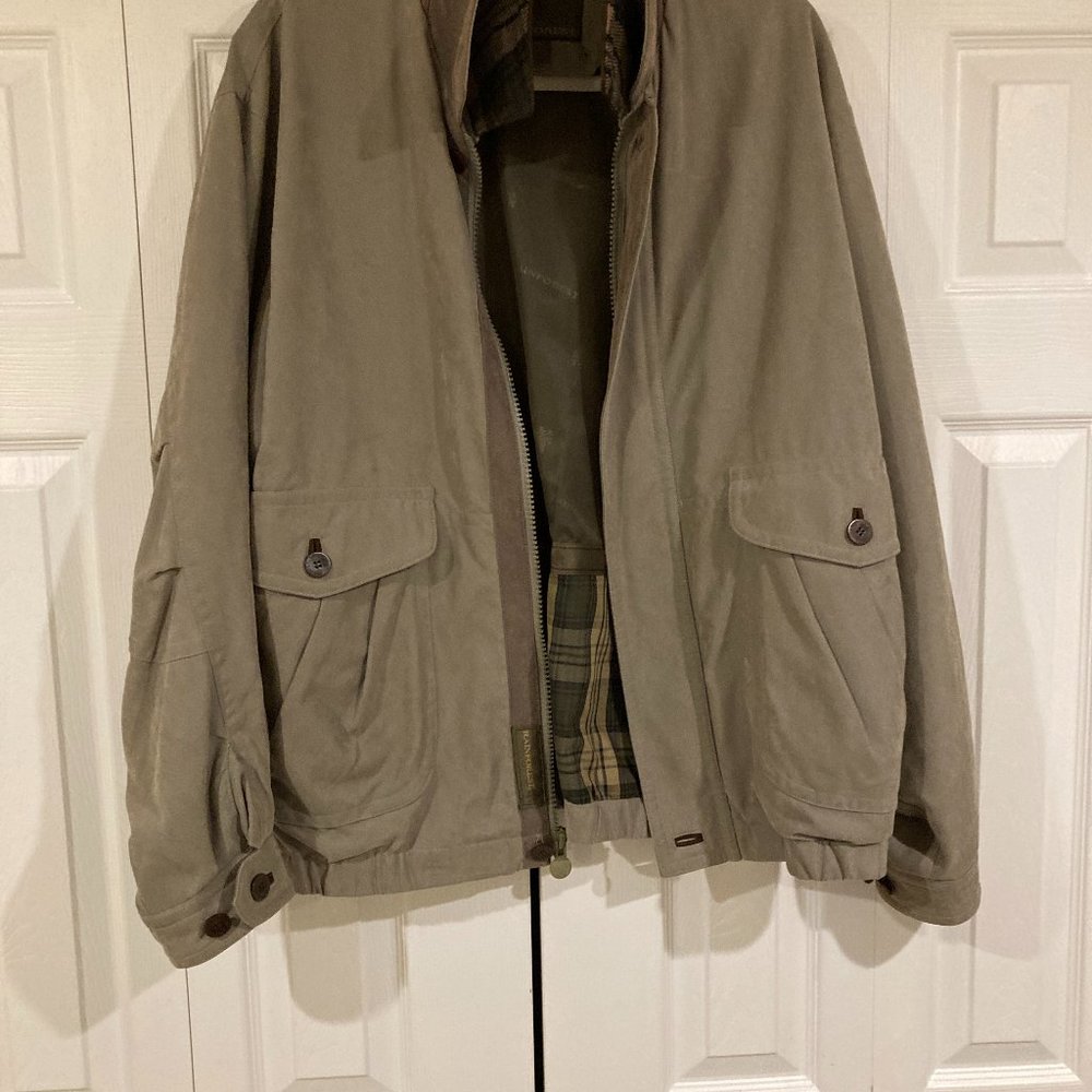 Rainforest Brand Mens Heavyweight Winter Coat Large Brushed Leather